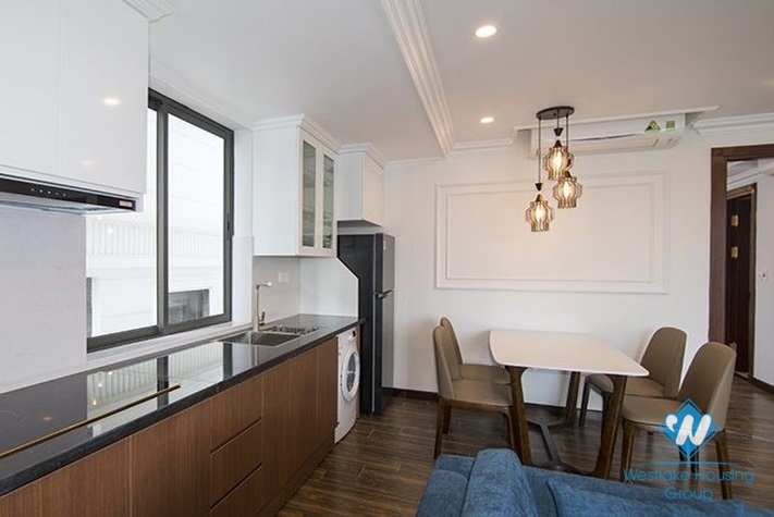 A modern serviced apartment with gorgeous lake view for rent in Truc Bach Island